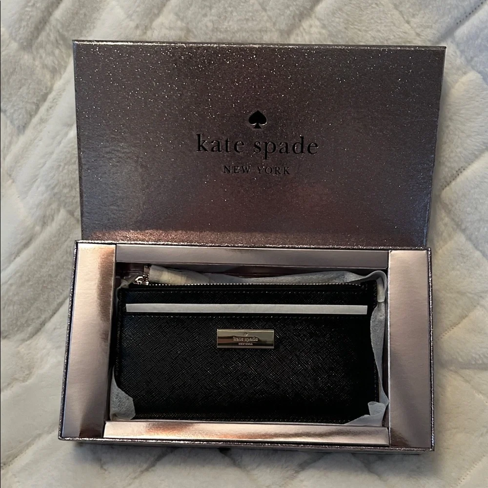 Kate Spade Black Kenzie Clutch Wallet